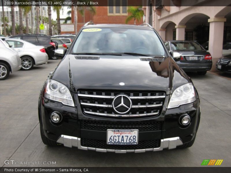 Black / Black 2009 Mercedes-Benz ML 63 AMG 4Matic