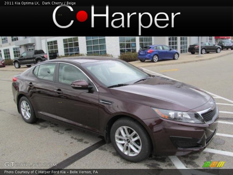 Dark Cherry / Beige 2011 Kia Optima LX