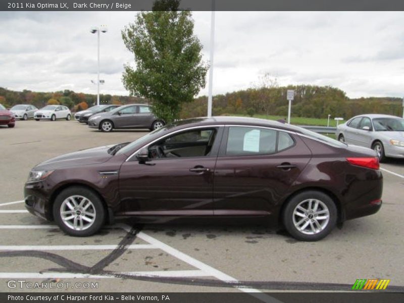 Dark Cherry / Beige 2011 Kia Optima LX
