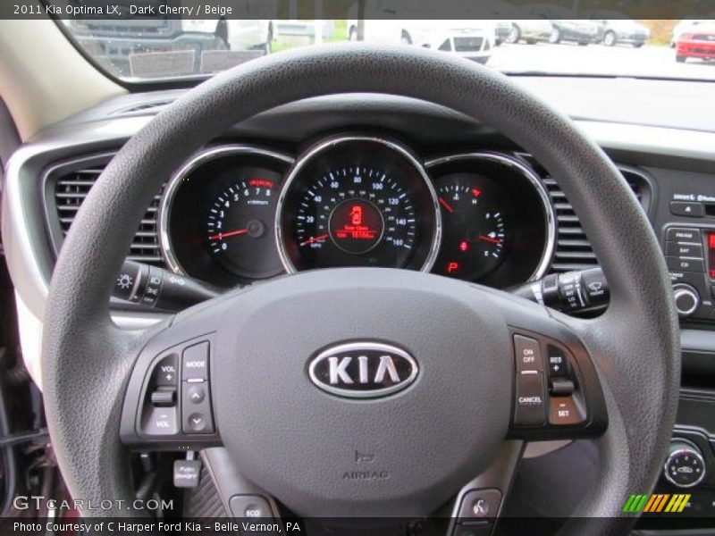 Dark Cherry / Beige 2011 Kia Optima LX