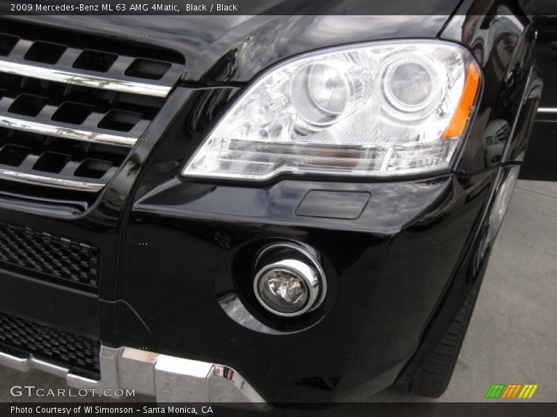 Black / Black 2009 Mercedes-Benz ML 63 AMG 4Matic