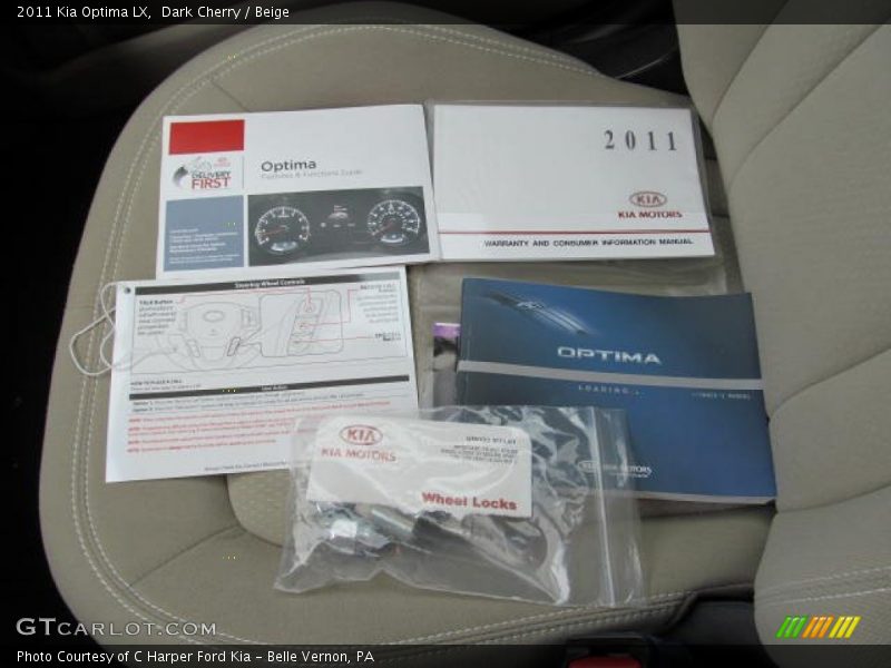 Dark Cherry / Beige 2011 Kia Optima LX