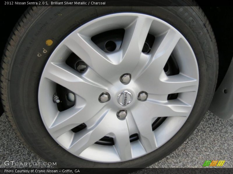 Brilliant Silver Metallic / Charcoal 2012 Nissan Sentra 2.0 S