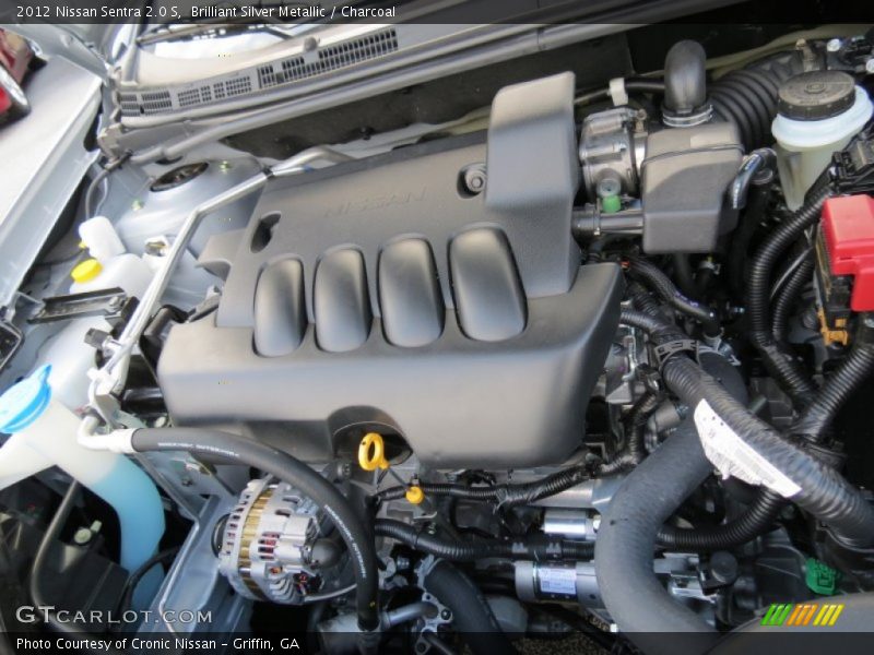 Brilliant Silver Metallic / Charcoal 2012 Nissan Sentra 2.0 S
