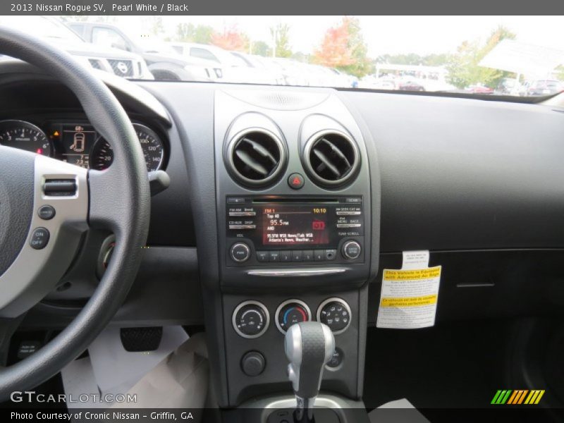 Pearl White / Black 2013 Nissan Rogue SV