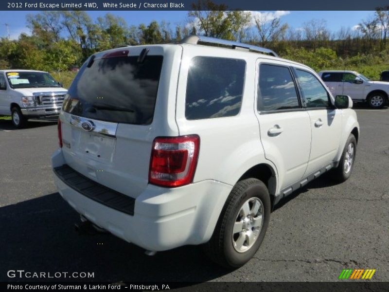 White Suede / Charcoal Black 2012 Ford Escape Limited 4WD