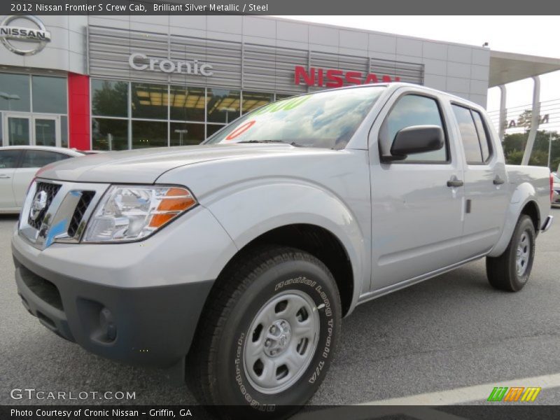 Brilliant Silver Metallic / Steel 2012 Nissan Frontier S Crew Cab