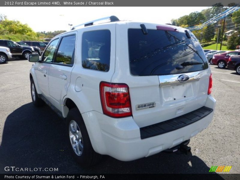 White Suede / Charcoal Black 2012 Ford Escape Limited 4WD