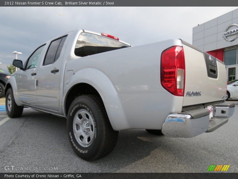 Brilliant Silver Metallic / Steel 2012 Nissan Frontier S Crew Cab