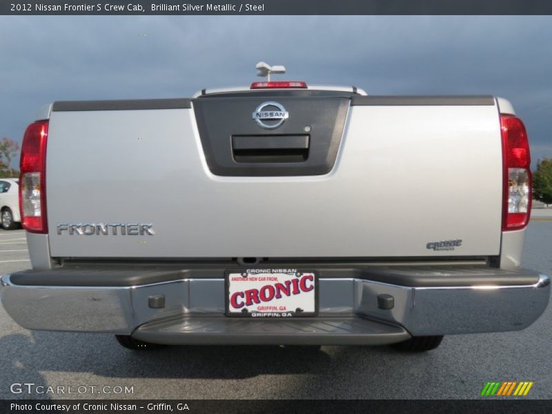 Brilliant Silver Metallic / Steel 2012 Nissan Frontier S Crew Cab