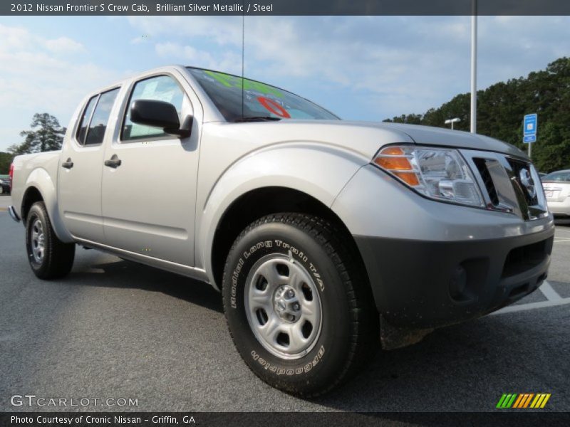 Brilliant Silver Metallic / Steel 2012 Nissan Frontier S Crew Cab