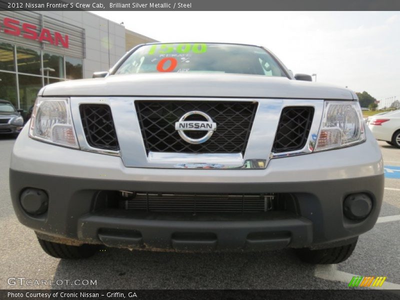 Brilliant Silver Metallic / Steel 2012 Nissan Frontier S Crew Cab