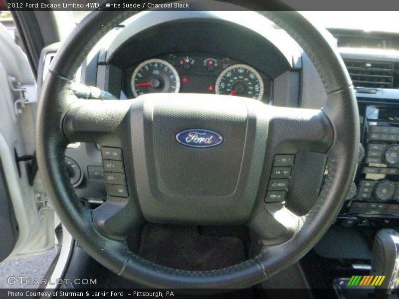 White Suede / Charcoal Black 2012 Ford Escape Limited 4WD
