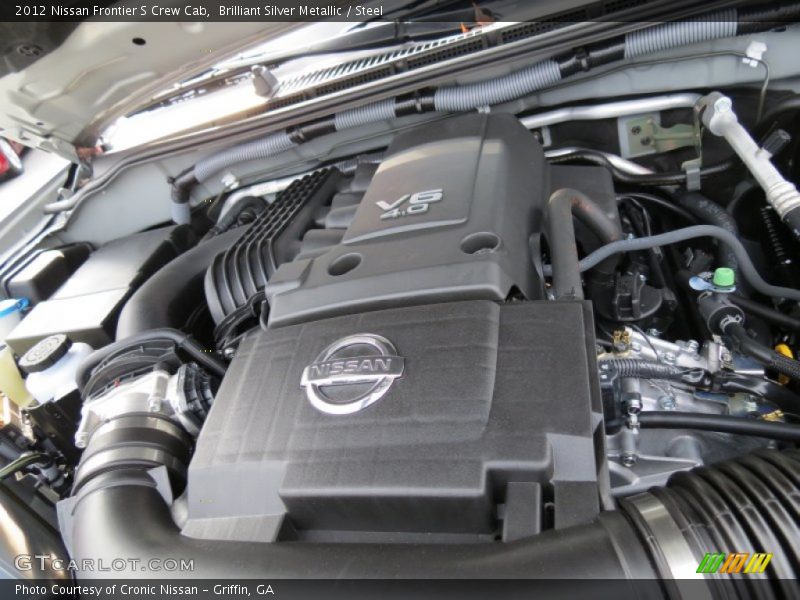 Brilliant Silver Metallic / Steel 2012 Nissan Frontier S Crew Cab