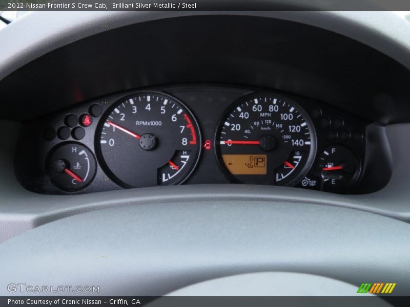 Brilliant Silver Metallic / Steel 2012 Nissan Frontier S Crew Cab