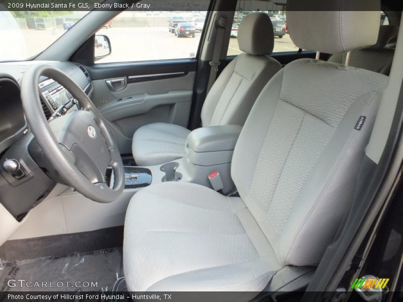 Ebony Black / Gray 2009 Hyundai Santa Fe GLS