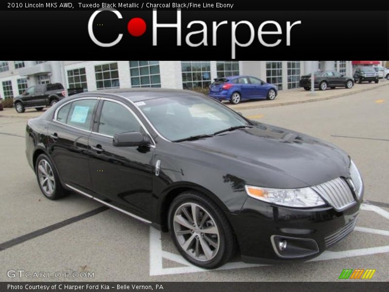 Tuxedo Black Metallic / Charcoal Black/Fine Line Ebony 2010 Lincoln MKS AWD