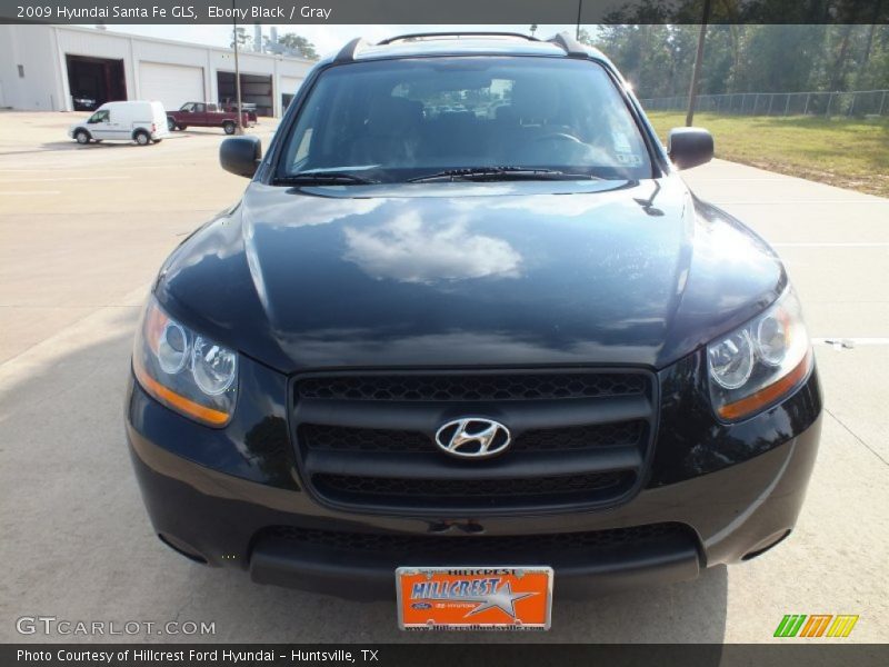 Ebony Black / Gray 2009 Hyundai Santa Fe GLS