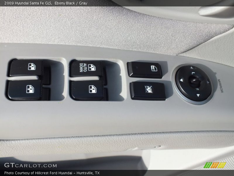 Ebony Black / Gray 2009 Hyundai Santa Fe GLS