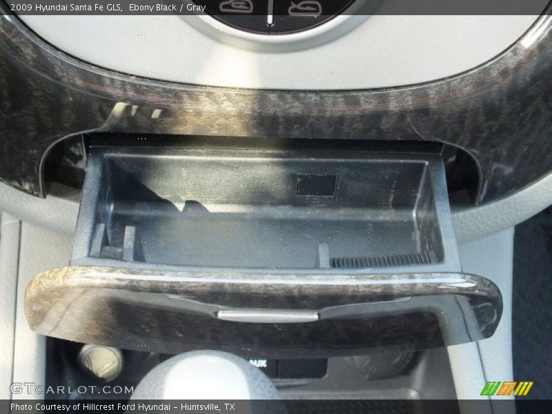 Ebony Black / Gray 2009 Hyundai Santa Fe GLS