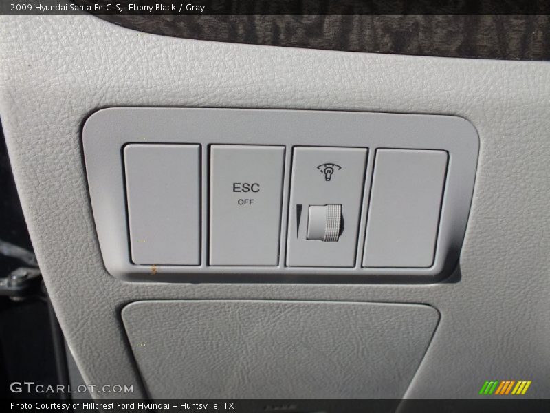 Ebony Black / Gray 2009 Hyundai Santa Fe GLS