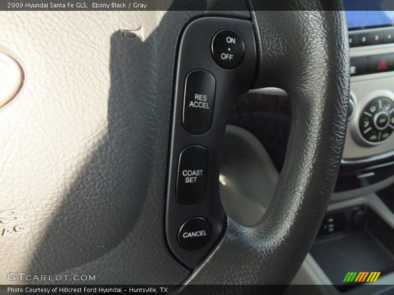 Ebony Black / Gray 2009 Hyundai Santa Fe GLS