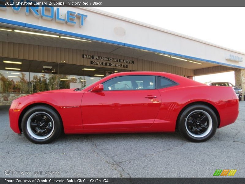 Victory Red / Black 2013 Chevrolet Camaro LS Coupe