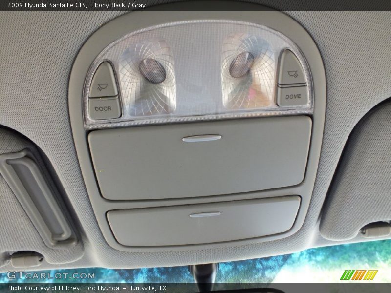 Ebony Black / Gray 2009 Hyundai Santa Fe GLS