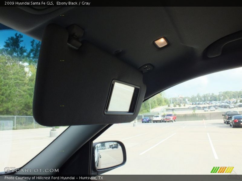 Ebony Black / Gray 2009 Hyundai Santa Fe GLS