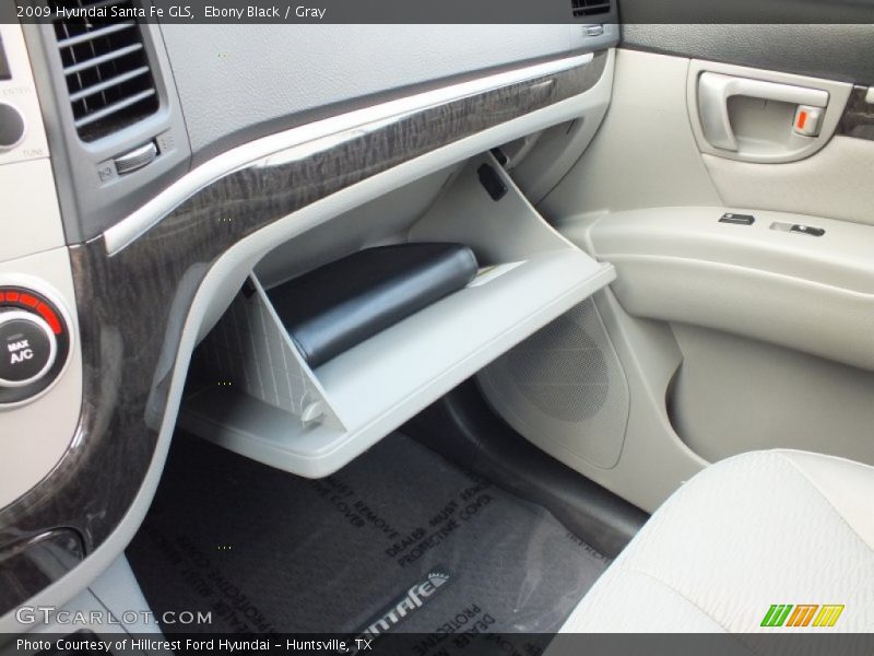 Ebony Black / Gray 2009 Hyundai Santa Fe GLS
