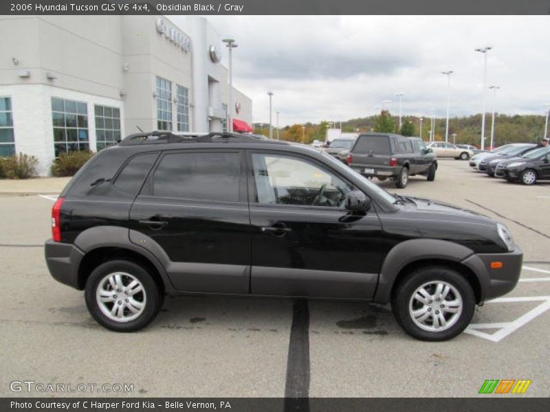 Obsidian Black / Gray 2006 Hyundai Tucson GLS V6 4x4