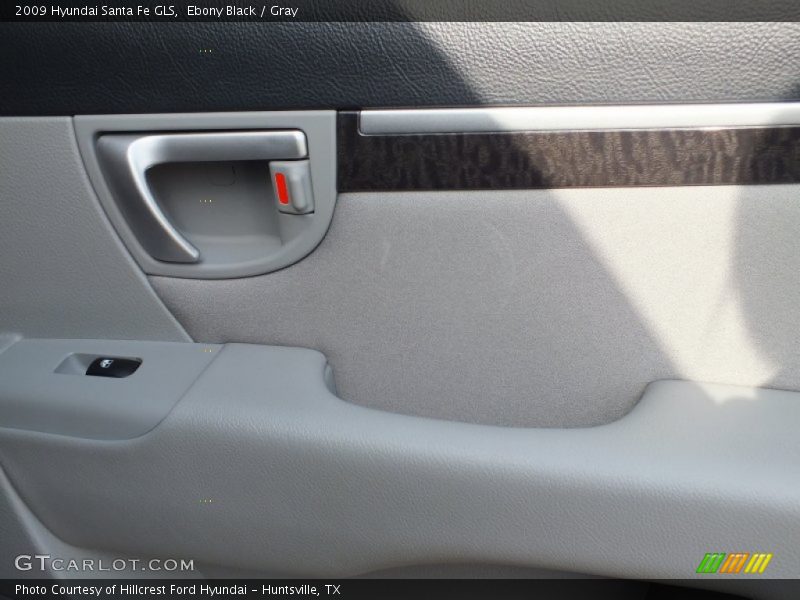 Ebony Black / Gray 2009 Hyundai Santa Fe GLS