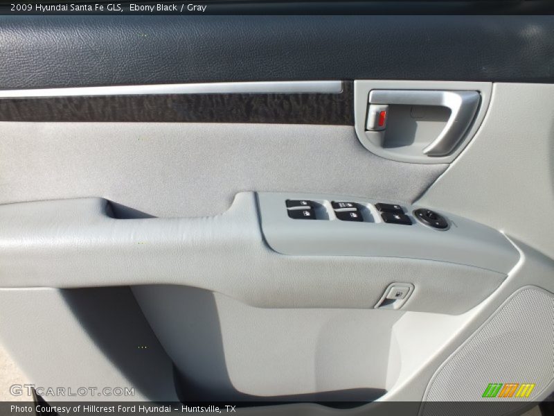 Ebony Black / Gray 2009 Hyundai Santa Fe GLS