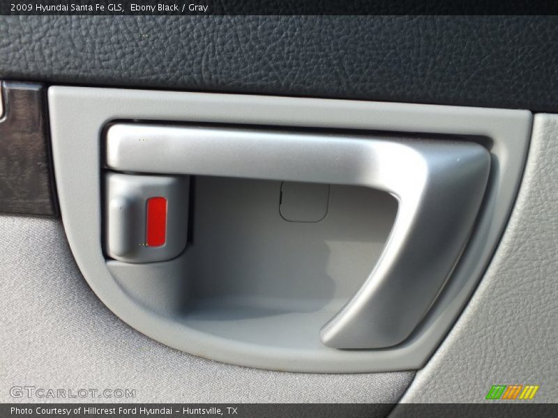 Ebony Black / Gray 2009 Hyundai Santa Fe GLS