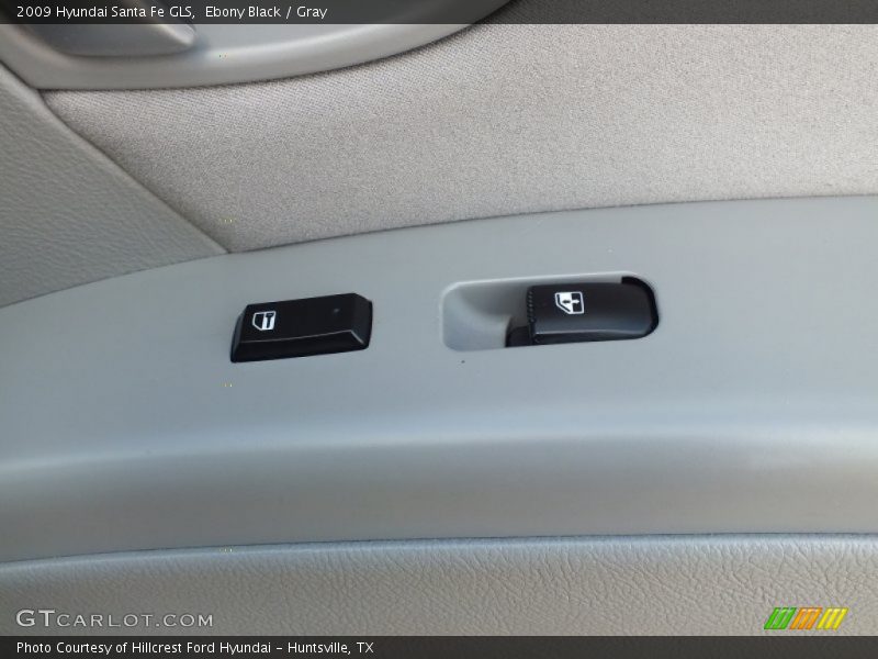 Ebony Black / Gray 2009 Hyundai Santa Fe GLS