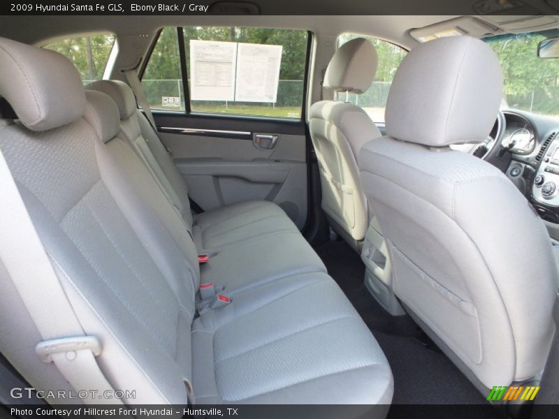 Ebony Black / Gray 2009 Hyundai Santa Fe GLS
