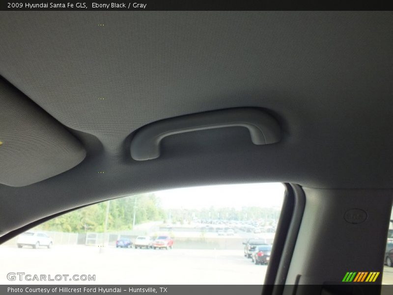 Ebony Black / Gray 2009 Hyundai Santa Fe GLS