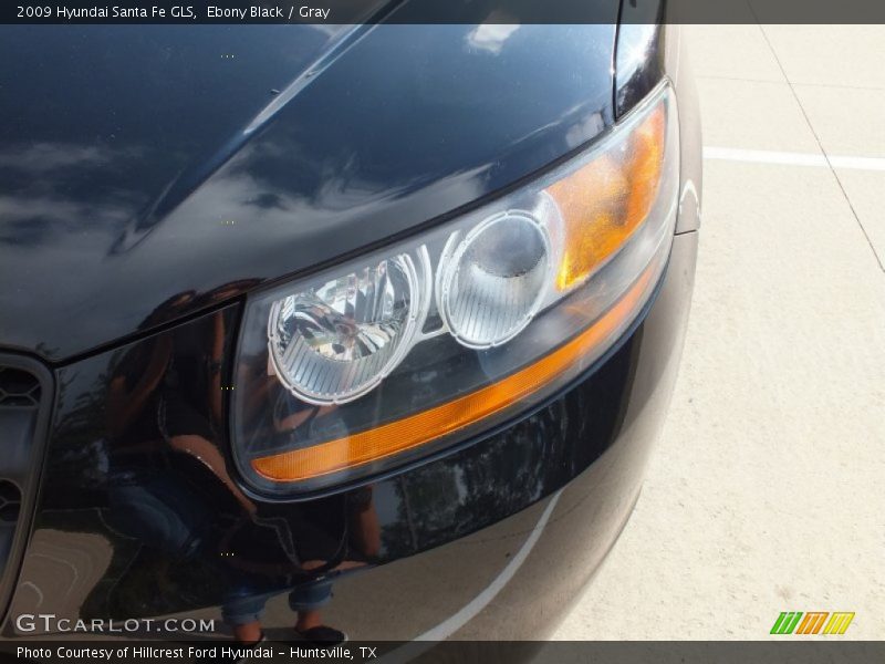 Ebony Black / Gray 2009 Hyundai Santa Fe GLS