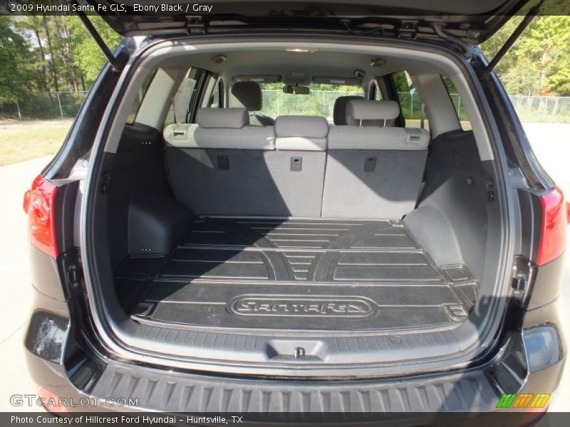 Ebony Black / Gray 2009 Hyundai Santa Fe GLS