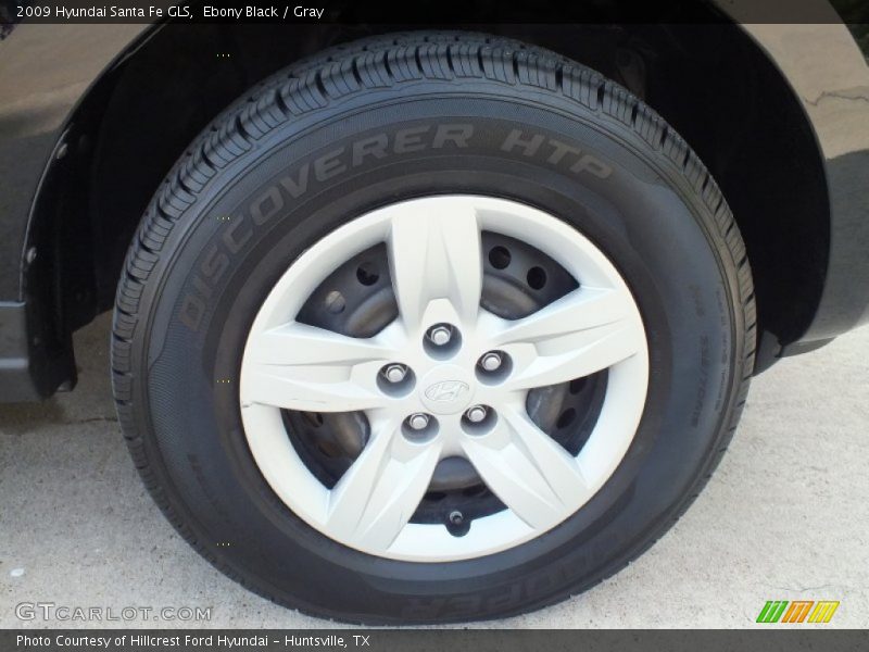 Ebony Black / Gray 2009 Hyundai Santa Fe GLS