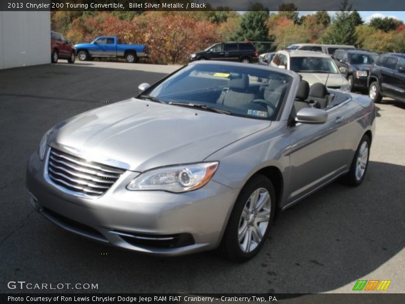 Billet Silver Metallic / Black 2013 Chrysler 200 Touring Convertible