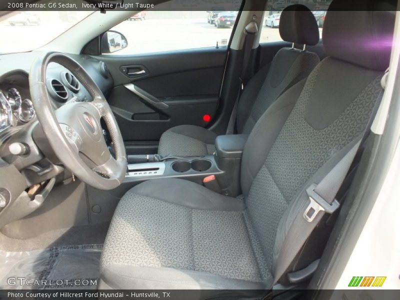 Ivory White / Light Taupe 2008 Pontiac G6 Sedan