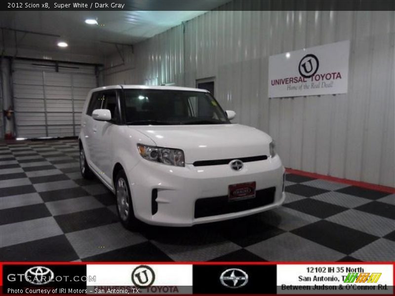 Super White / Dark Gray 2012 Scion xB