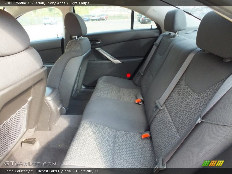 Ivory White / Light Taupe 2008 Pontiac G6 Sedan