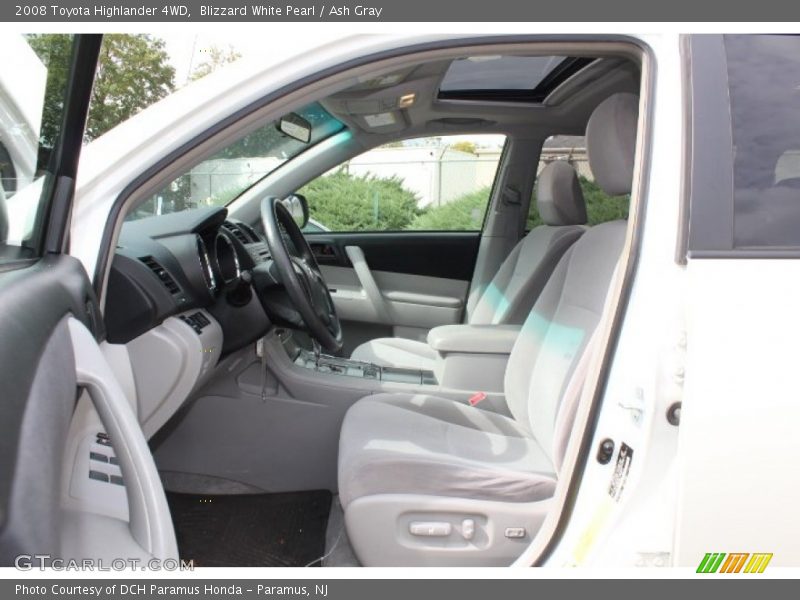 Blizzard White Pearl / Ash Gray 2008 Toyota Highlander 4WD