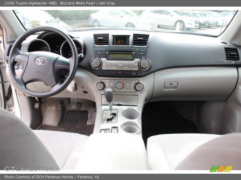 Blizzard White Pearl / Ash Gray 2008 Toyota Highlander 4WD