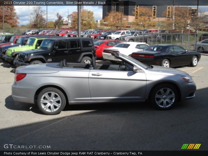 Billet Silver Metallic / Black 2013 Chrysler 200 Touring Convertible