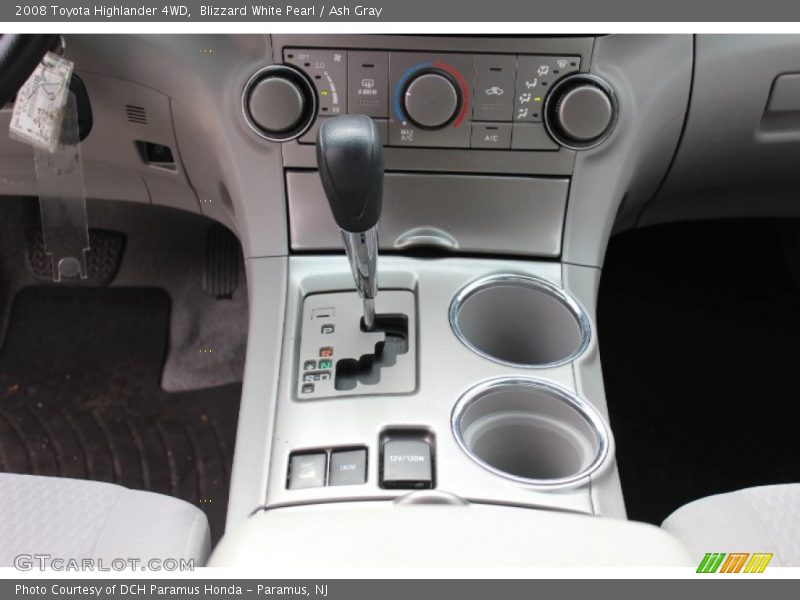 Blizzard White Pearl / Ash Gray 2008 Toyota Highlander 4WD