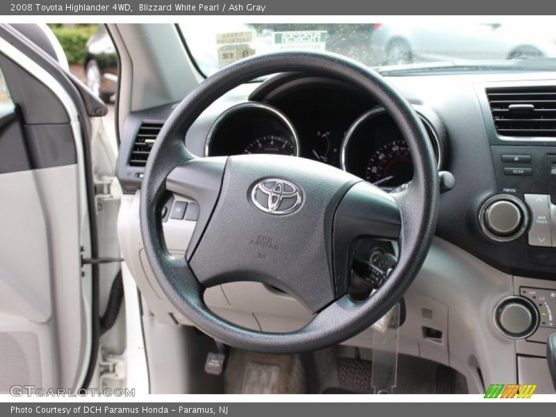 Blizzard White Pearl / Ash Gray 2008 Toyota Highlander 4WD
