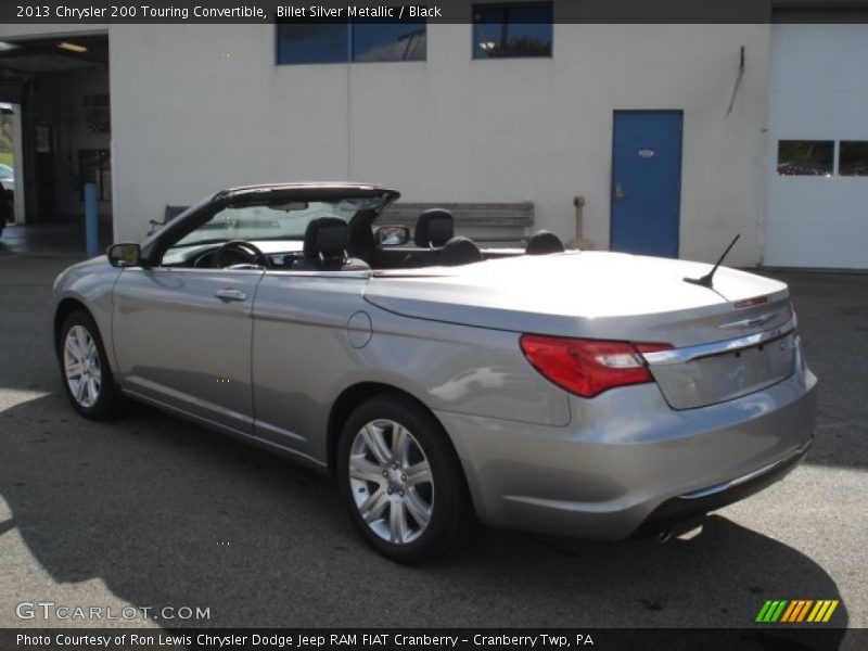 Billet Silver Metallic / Black 2013 Chrysler 200 Touring Convertible